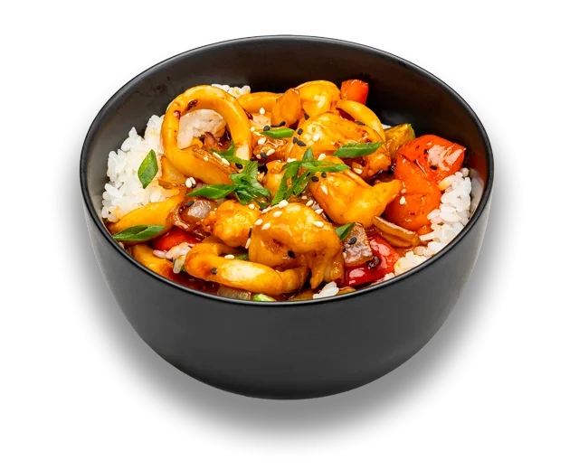 Домбури с морепродуктами